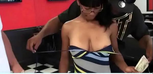  Busty amateur listens to the Money Talk 1